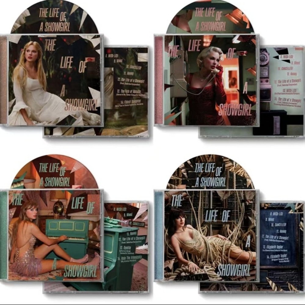 Taylor Swift Limited Edition Acoustic Release Set of 4 Cd The Life of a Showgirl